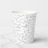 Berekeningen van de wiskunde en Vormen Gepersonali Papieren Bekers (Rechts)