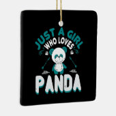 Beren - Alleen een meisje dat van Panda houdt Keramisch Ornament (Rechts)