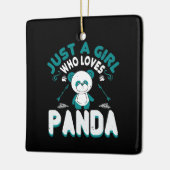 Beren - Alleen een meisje dat van Panda houdt Keramisch Ornament (Links)