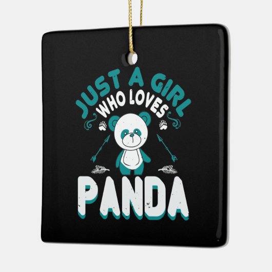 Beren - Alleen een meisje dat van Panda houdt Keramisch Ornament (Links)