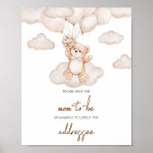 Beren Baby ballonenomhulselstation Poster (Voorkant)