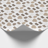 beren baby shower cadeaupapier (Hoek)