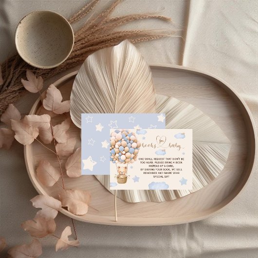 Beren ballon baby boy doucheboeken voor Baby Kaart