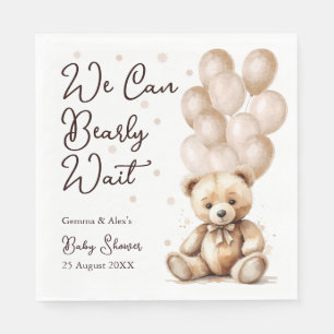 Beren ballon Baby shower Servet