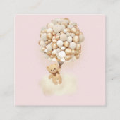 Beren ballon roze gouden luier loempia informatiekaartje (Achterkant)