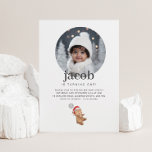 Beren ballon Santa Hat - Foto Verjaardag Kaart<br><div class="desc">Een lief beer met een kerstmuts en met een grijze ballon met een kleine '1' erin, ideaal voor uw Winter Beer thema Eerste Verjaardagsfeest! U kunt nummer 1 in de ballon wijzigen in een willekeurig nummer en alle andere tekst bewerken of het nummer verwijderen als u dat wilt. U kunt...</div>