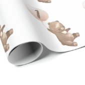 Beren ballon Verjaardag wrapping papier (Rol Hoek)