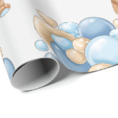 Beren ballonjongen Schattige inpakpapier (Rol Hoek)