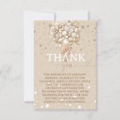 Beren ballonnen baby shower bedankkaart (Voorkant)