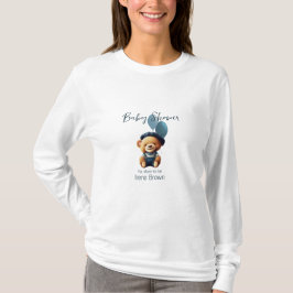 Beren ballonnen Baby shower gepersonaliseerd T-shi T-shirt