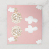 Beren ballonnen Barly Wachten Blush Roze Baby show Plaatskaartje (Buitenkant ongevouwen)