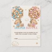 Beren ballonnen Barly Wachten Luier Raffle Informatiekaartje (Voorkant)