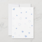 Beren ballonnen Blauw Goud Baby shower Bedankkaart (Achterkant)