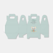 Beren ballonnen en Eucalyptus Boy Baby shower Bedankdoosjes (Uitgevouwen)