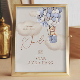 Beren ballonnen FotoGuestbook Magnetisch Onderteke Foto Afdruk