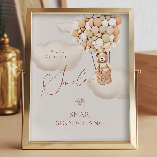 Beren ballonnen FotoGuestbook Magnetisch Onderteke Foto Afdruk