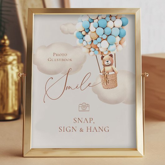 Beren ballonnen FotoGuestbook Magnetisch Onderteke Foto Afdruk