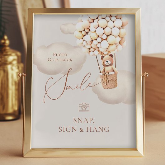 Beren ballonnen FotoGuestbook Magnetisch Onderteke Foto Afdruk