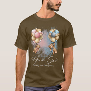 Beren ballonnen Granny kan wachten op sekse onthul T-shirt
