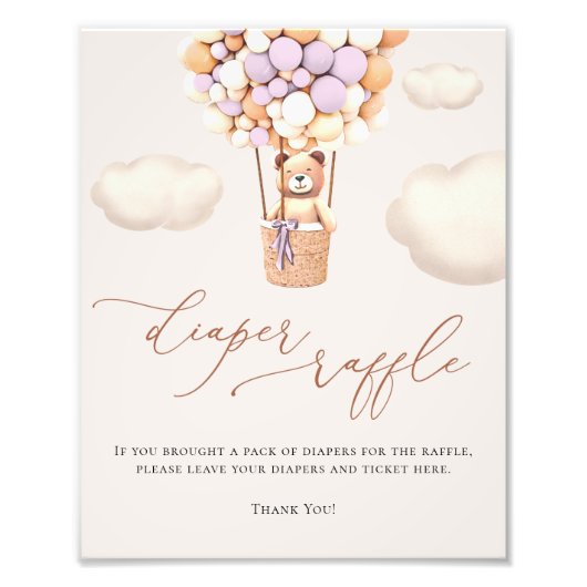 Beren ballonnen luidere rotatiesymbool foto afdruk (Voorkant)