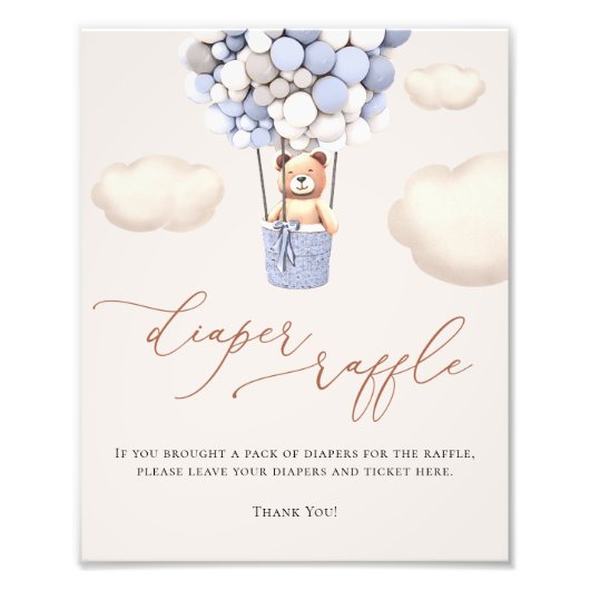 Beren ballonnen luidere rotatiesymbool foto afdruk (Voorkant)