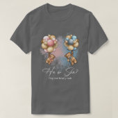 Beren ballonnen POP kan vroeg wachten op gender on T-shirt (Design voorkant)