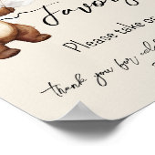 Beren ballonnen wachten bijna Baby shower gunsten Poster (Hoek)