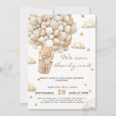 Beren ballonnen wachten bijna op neutraal Baby sho Kaart (Voorkant)