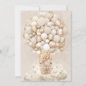 Beren ballonnen wachten bijna op neutraal Baby sho Kaart (Achterkant)
