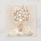 Beren ballonnen wit beige luier loof informatiekaartje (Achterkant)