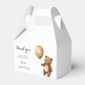 Beren ballonnen wolken wachten Baby shower Barly Bedankdoosjes (Achterkant)