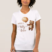 Beren ballonnen wolken wachten Baby shower Barly T-shirt (Voorkant)