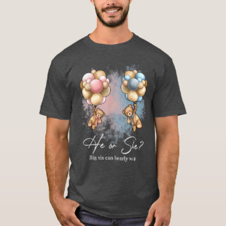 Beren Balloons Big Sis kan vroeg wachten op sekses T-shirt