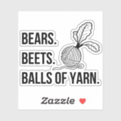 Beren Beets Balls of Yarn - Sticker (Vel)