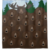 Beren Beren Beren Shower Curtain Douchegordijn (Voorkant)