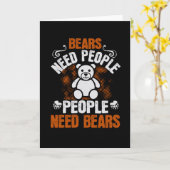Beren - Beren Mensen hebben Beren nodig Kaart (Gele Bloem)