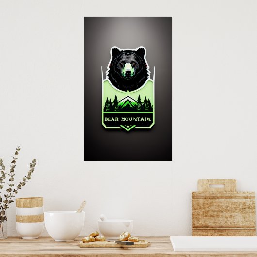 Beren berg poster (Keuken)