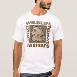Beren - Beschermen van de habitat van wilde dieren T-shirt