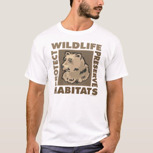 Beren - Beschermen van de habitat van wilde dieren T-shirt (Voorkant)