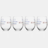 Beren, bieten wijnglas zonder voet (Rechts)