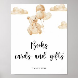 Beren boekenkaarten en geschenken poster