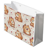 beren boodschappentas groot cadeauzakje (Voorkant Gekanteld)