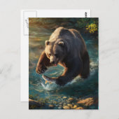 Beren Bounty: Vist Briefkaart (Voorkant / Achterkant)