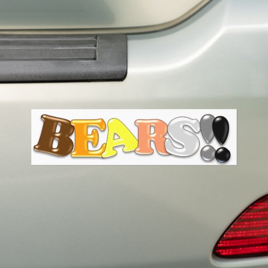 BEREN! BUMPERSTICKER (Op auto)