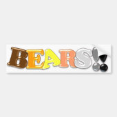 BEREN! BUMPERSTICKER (Voorkant)