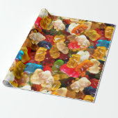 beren cadeaupapier (Uitgerold)