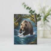 Beren Catch of the Day Briefkaart (Staand voorkant)