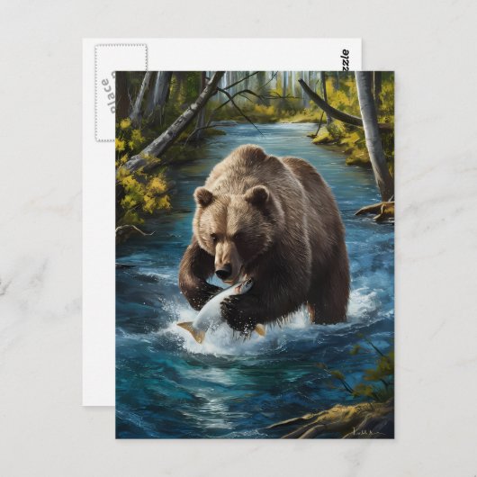 Beren Catch of the Day Briefkaart (Voorkant / Achterkant)