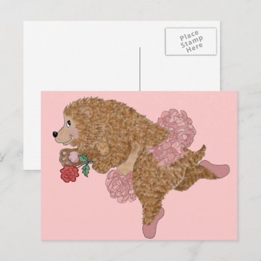 Beren Dance Briefkaart (Voorkant / Achterkant)