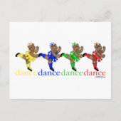Beren dansen briefkaart (Voorkant)